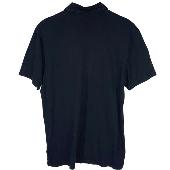 JAMES PERSE Standard Men’s Black Short Sleeve Slim Fit Polo 3/Large - Picture 3 of 3